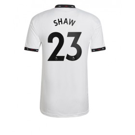 Herren Fußballbekleidung Manchester United Luke Shaw #23 Auswärtstrikot 2022-23 Kurzarm